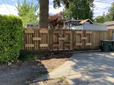 White Center fence and edge-zone hardscape project